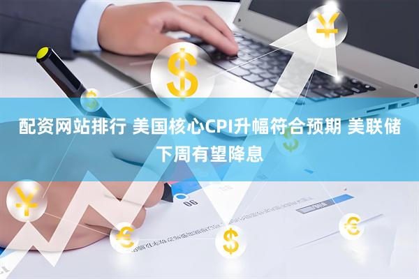 配资网站排行 美国核心CPI升幅符合预期 美联储下周有望降息