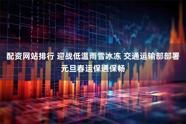 配资网站排行 迎战低温雨雪冰冻 交通运输部部署元旦春运保通保畅