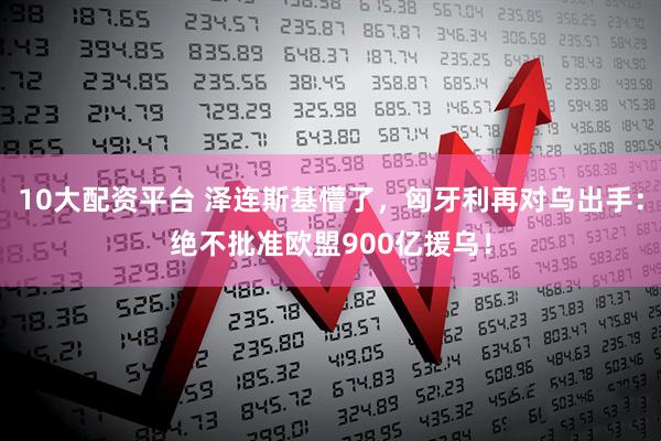 10大配资平台 泽连斯基懵了，匈牙利再对乌出手：绝不批准欧盟900亿援乌！